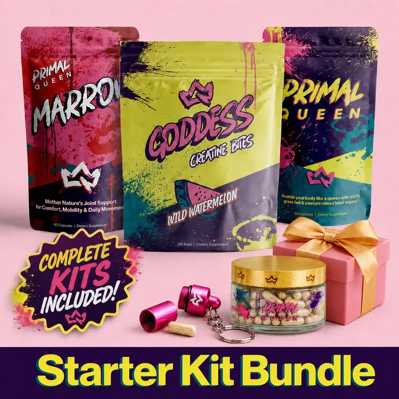 Primal Queen Ultimate Goddess Starter Kit Bundle | Beef Organs, Marrow, and Goddess Creatine Bites Starter Kits