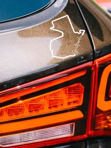 Guatemala White Map Decal Car Sticker, Water-Resistant Vinyl, 5 Sizes Available car sticker creative decal sticker