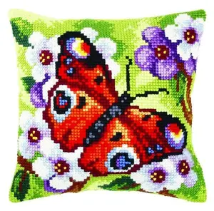 Cushion cross stitch kit  "Butterfly" 9379