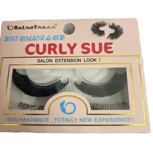 RetroTres Handmade False Eyelash Strip - Synthetic, Full Volume Look, Individual Lash Strips, No Mink, 100% Handmade