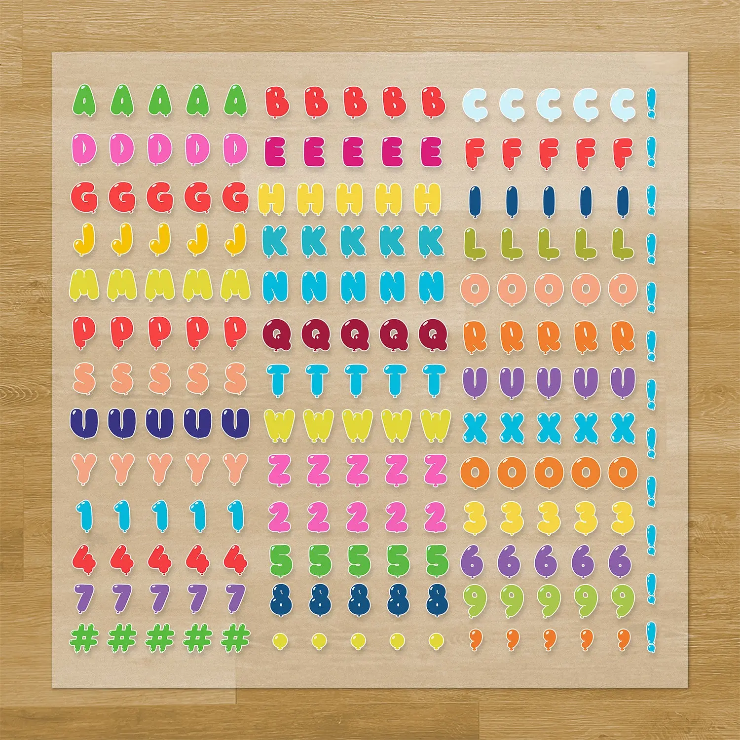 Party Lettering Iron-On Transfer Pack