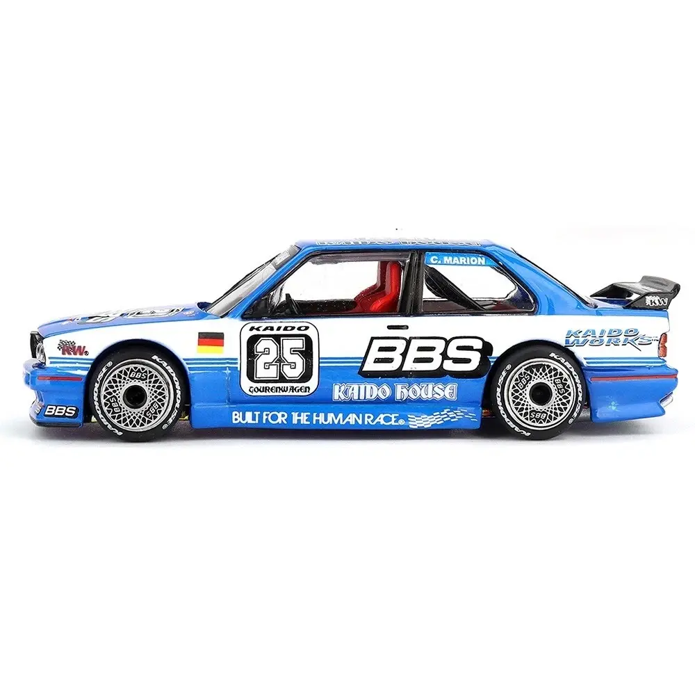 Kaido House x Mini GT 1:64 BMW M3 Kaido Touring Champ V1 Blue/White Diecast Model Car KHMG223-2C