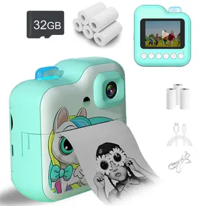 Instant Print Camera for Kids, App Printing, 1080P Video, Selfie Digital Camera with 32G SD Card