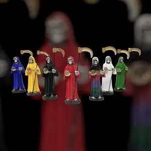 Santa Muerte Cartoon Decoration - Angel of D Statue Vinyl Resin Ornament Religious