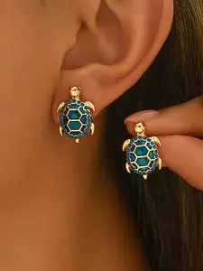 Cute Turtle Ear Studs, Low Allergy Design, Perfect for Summer Beach Vacations, Ideal Gift for Birthdays & Holidays