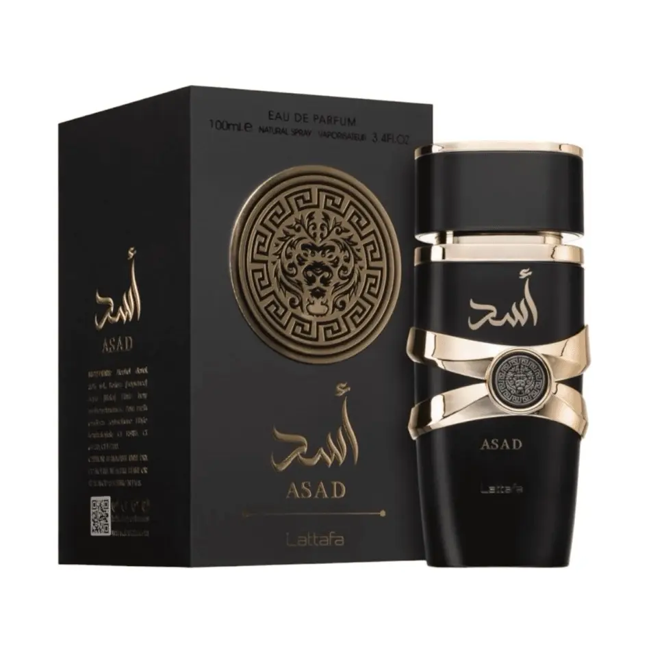 Lattafa Perfumes Asad for Unisex Eau de Parfum Spray, 3.4 Ounce