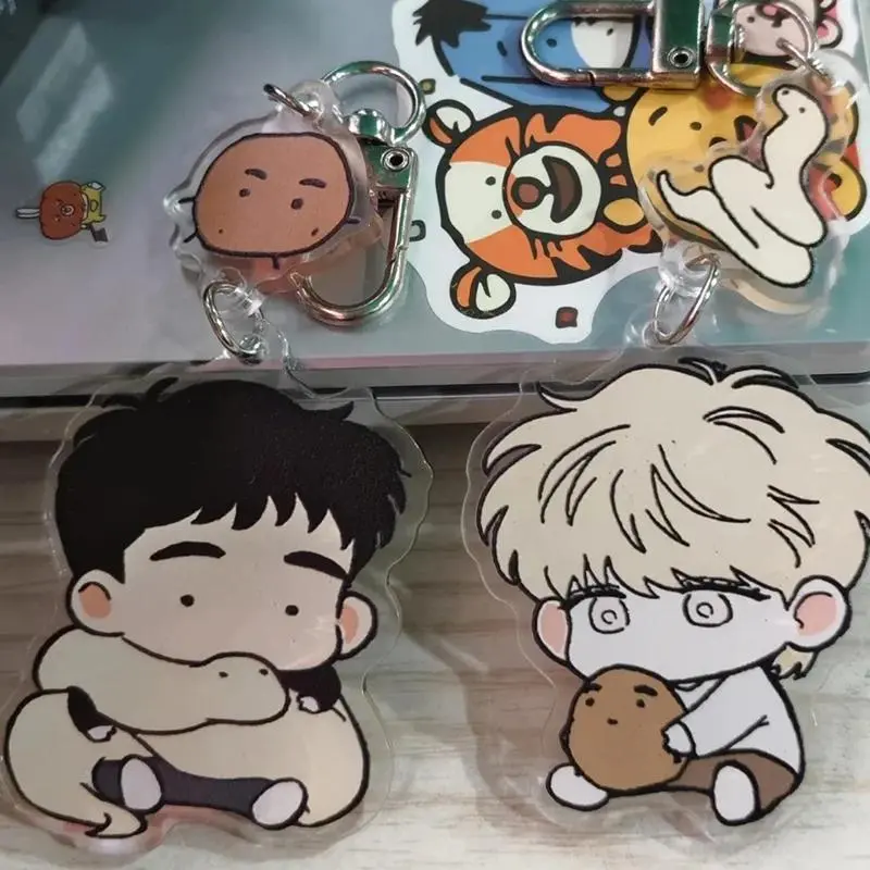 Anime The Sacred Serpent's Seduction Taesun BL Acrylic Keychain, 1 Pcs ABS Keyring, 1 Size As the Picture Color Backpack Pendant Ornament, One Size, 1 Pcs Keychain