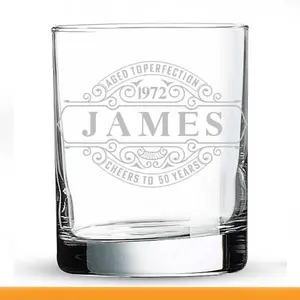 Aged Personalized Scotch Glasses