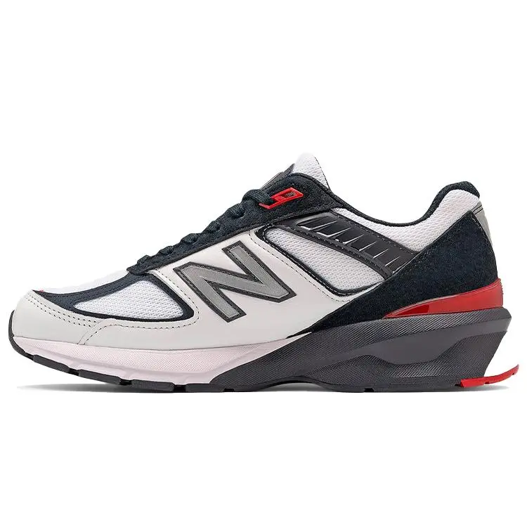 New Balance 990v5 Carbon Team Red Retro Low Top Casual Running Shoes Men's White Black M990NL5