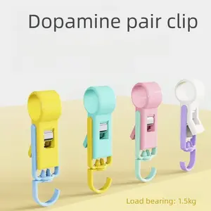 4PCS Dopamine-Style Over-the-Pipe Hook Clips for Kitchen Use — No Drilling Required, Plastic Pipe Sleeves, Towel Rack