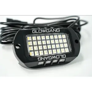 GLOWGANG 44 LED MAX SERIES RGBW ROCK LIGHT PODS