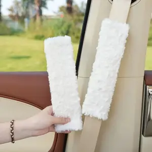 Universal Car Seat Belt Shoulder Pad, Soft Plush Car Seat Belt Cover, Car Interior Accessories For Car Decoration
