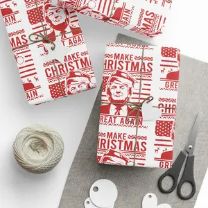 PINK Wrapping Papers, 67 Meme Funny Christmas Gift Wrap for Kids, Childrens Brain Rot, Funny Gift Idea, Holiday Wrapping Roll, Unique Gift