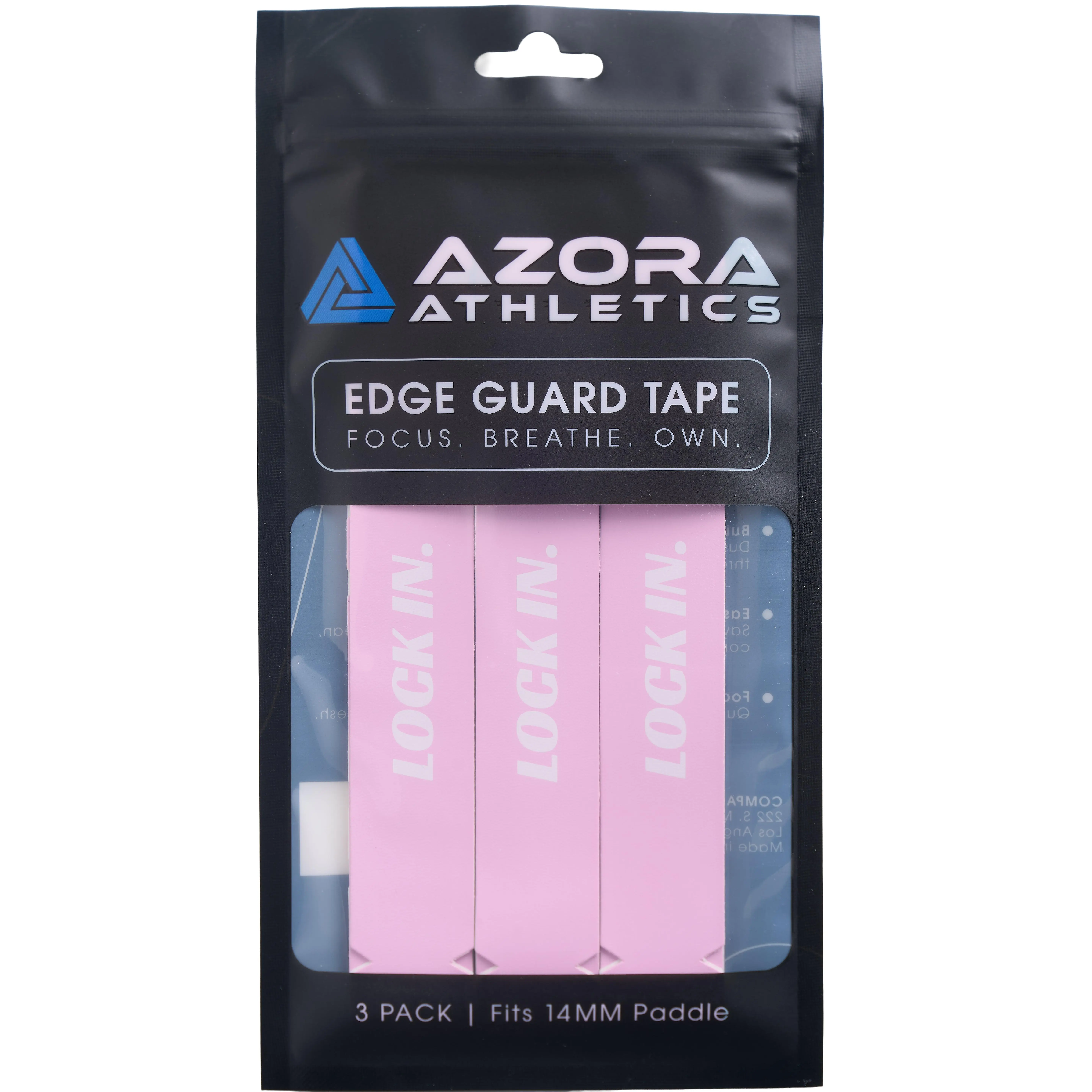 Pickleball Edge Guard Tape - “LOCK IN.” / 14mm - Pink