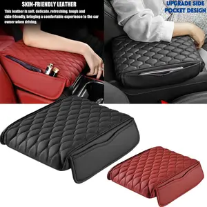 Car Center Console Armrest Protector, Plaid Pattern Car Armrest Protective Pad, Universal Car Armrest Box Booster Guard Pad, Boyfriend Gift, Car Stuff, Car Organization