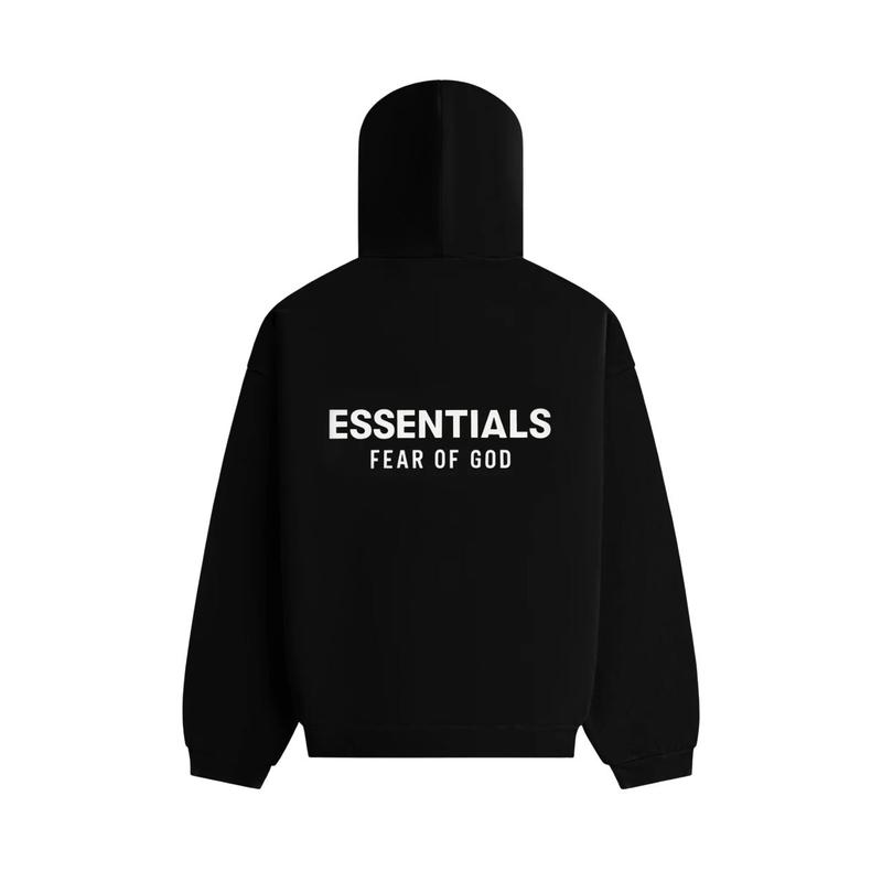 Fear of God Essentials SS25 Cargo Fleece Hoodie 'Black' 192HO246250F