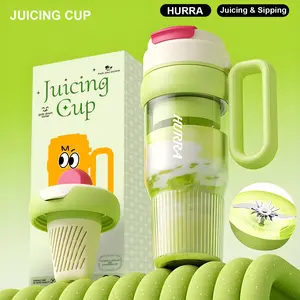 HURRA Tumbler Blender with 33oz, Cordless Smoothie Maker & Tumbler 2-in-1, Stanley-Style Travel Cup with Ice Crushing, USB Rechargeable for Gym, Travel & Daily Use，Perfect Gift for Graduation,Holidays & Birthdays
