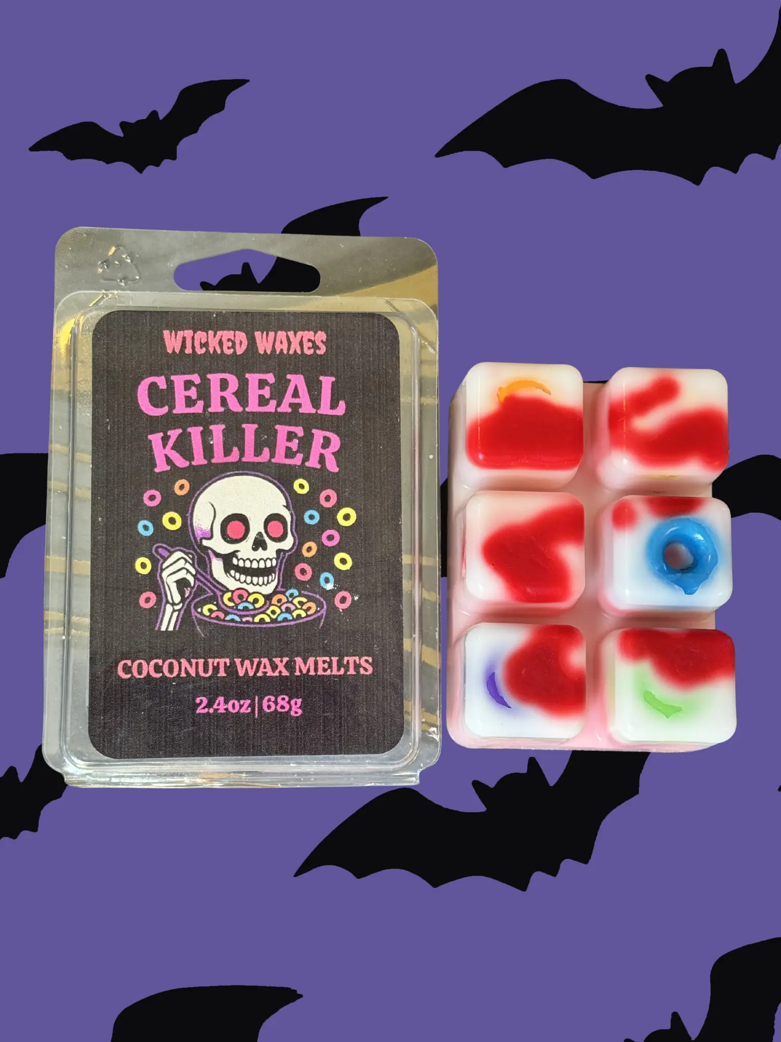Cereal Killer Wax Melts | Sweet Fruity Cereal Scent | Spooky Fun Home Fragrance