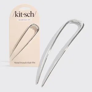 Silver French Hair Pin - Ideal for Hair Styling and Decoration