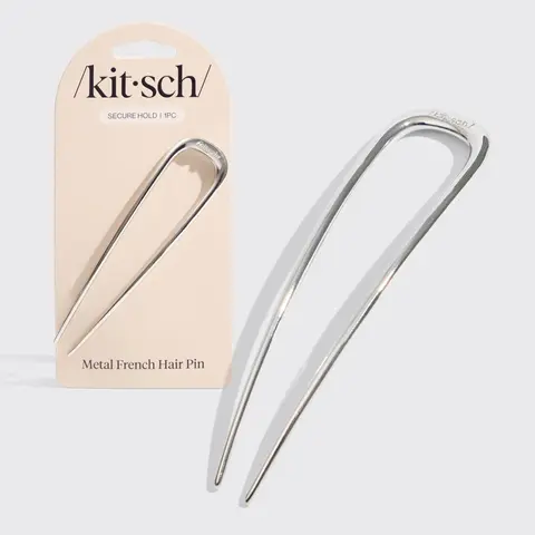 Silver French Hair Pin - Ideal for Hair Styling and Decoration