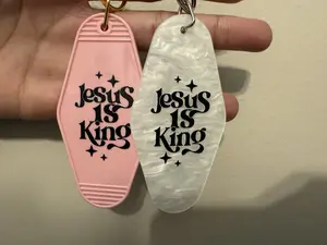 Jesus is King Christian Based Motel Keychains, Trendy, Jesus, Keychain Essential