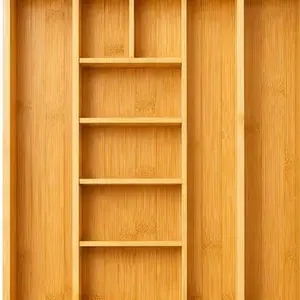 DRAWER ORGANIZER - EXPANDABLE BAMBOO for kitchen utensils