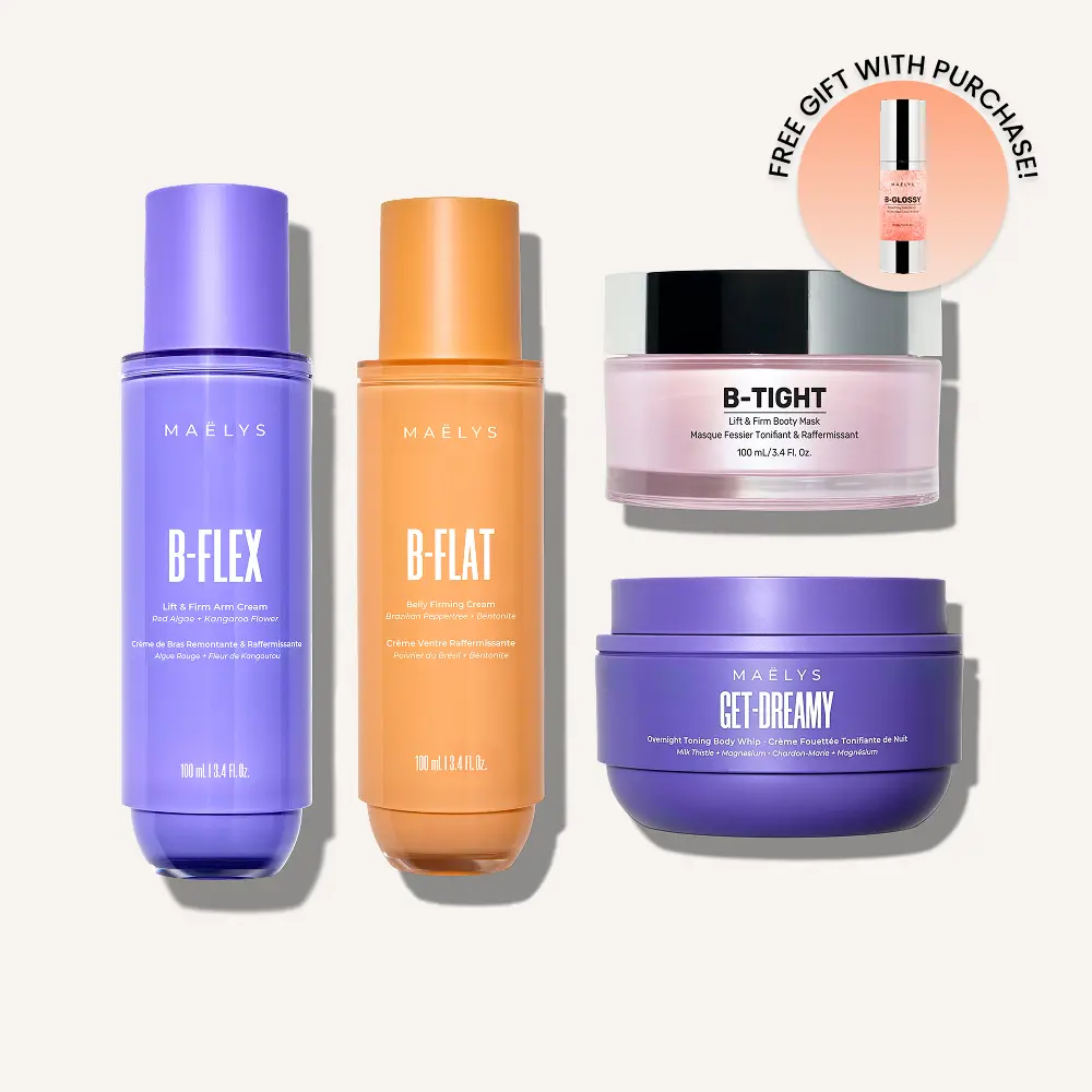 MAËLYS SLEEP & FIRM 24-Hour Bundle | Save $32 on 4 Full-Size Products| All Over Body Toning, Plus Targeted Belly, Booty and Arm Firming