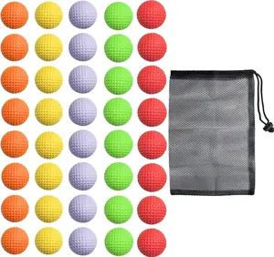 40 Pack  Golf Practice Balls - Realistic Feel and Limited Flight  Balls for Indoor or Outdoor