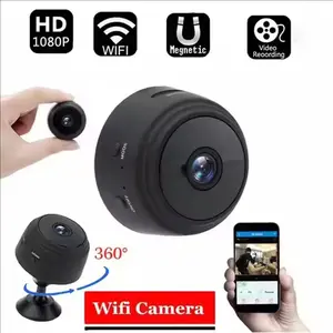 1080P HD Mini Wifi  Security Camera Wireless Smart Home Surveillance Camcorder with Sensor Web Video for Safety wireless surveillance camera video mini small spy camera office surveillance tpu protective cover