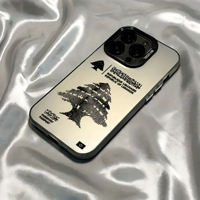 Lebanon Creative Pattern Tpu Anti-Drop Phone Case for iPhone 6/7/8/x/XS/XR/XS Max/11/12/13/14/15/16 Pro Max, Perfect Gift for Women and Girls