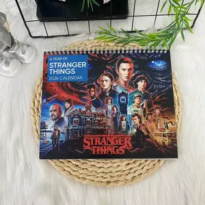 S.tr.a.ng.er Thi.ng.s Calendar HG Movie Series Merch, 2026 Wall Calendar, Happy New Year 2026