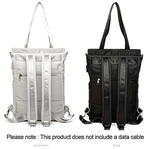 Adjustable Strap Laptop Backpack - Durable Nylon, Zipper Closure, Multiple Compartments, Casual Style, High School Backpack, Casual Backpack| Adjustable Strap Bag| Zippered Backpack