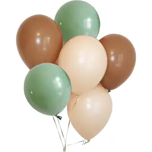 60 count Sage Green Eucalyptus Avocado Blush Cream Tan Brown 10 Inch Balloon Garland Arch Backdrop for Rustic Wedding Neutral Green  Bridal Shower Garden  Party Decortion