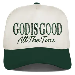 Jesus Is King Shirt Camo God Is Good All The Time Tab Funny Trucker Hats Women Vintage Adjustable Baseball Cap Embroidery Fashion Trucker Hat