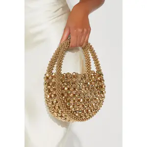 Golden Disco Doll Handbag - Gold