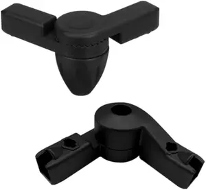 COMOMY Hinge Joint for 198" or 80" Hardware Mounted Pet Gate White