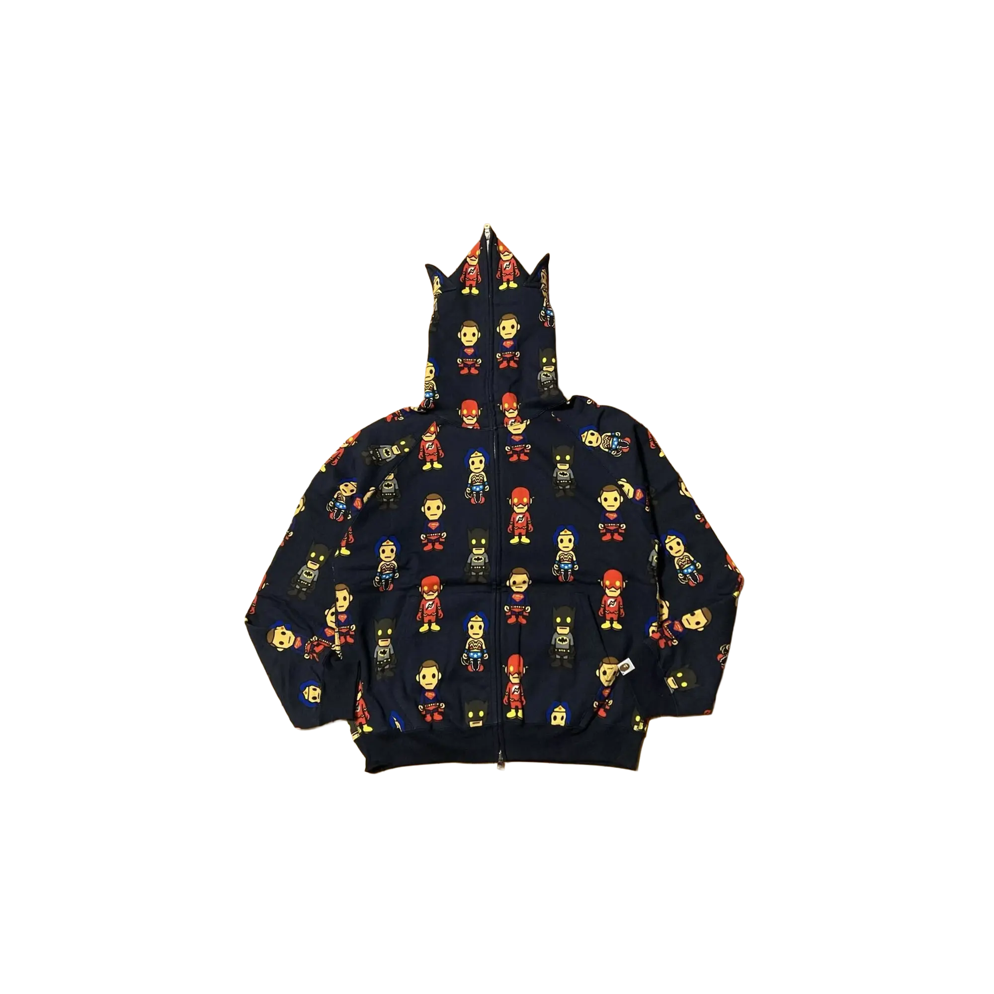 DC BATMAN SUPERMAN HOODIE "Navy" BAPE036
