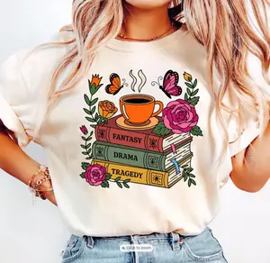 Subtle Anti Trump T-Shirt, FDT Fantasy Drama Tragedy Shirt, Anti Maga Book Tee, Floral Subtle Fck Trump Shirt, Gift for Democrat, FDT TShirt