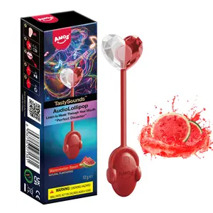 (50% off)Amos TastySounds Music Lollipops – Sugar-free heart-shaped candies with bone conduction music tech | K-pop inspired Strawberry, Blueberry, Watermelon, Blackberry Fallontonight lollipop star-1