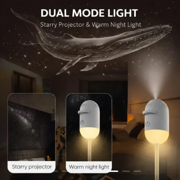 Galaxy Projector 2-in-1 Starry Sky Projector, Galaxy Star Projector Starry Projector Light, Galaxy Dual-Mode Night Light, Galaxy Projector USB