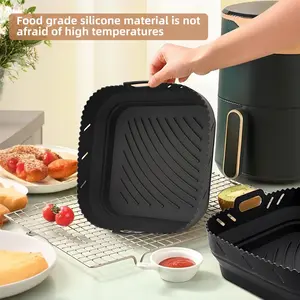 Reusable Silicone Liners for Air Fryer, Food Grade Silicone Pot Replacement, Durable Baking Basket Accessories