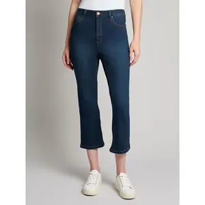 Jones New York Petite Lexington High Rise Cropped Kick Flare Jeans - 6P
