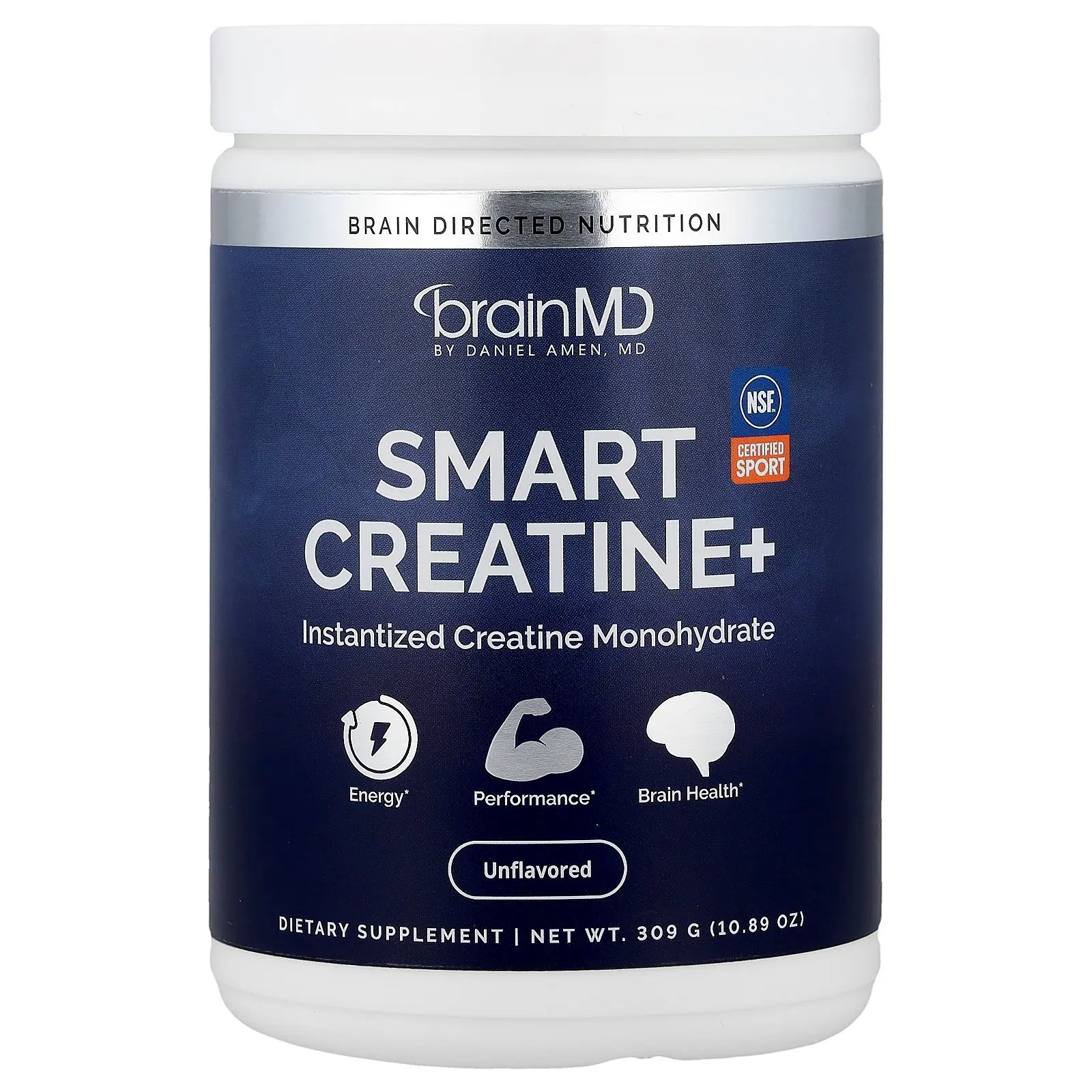 BrainMD Smart Creatine+, Unflavored, 10.89 oz (309 g)