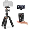 K&F CONCEPT Mini Retractable Desktop Tripod Stand 20.5in/52cm - Compact 7in Storage, 360° Ball Head, 1/4" Quick Release Plate, 5-Section Aluminum Legs, 6kg Load for Cameras, Smartphones, Vlogging