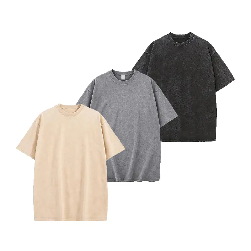3 Pack Vintage Washed oversized tshirt women — Relaxed Silhouette, Cotton Short Sleeve, Effortless Streetwear Vibes Summer-fight training shirt