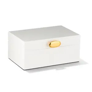 Kendra Scott Medium Jewelry Organizer Ring Box Wood Storage Accessories White