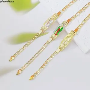 Guadalupe Virgin Mary Bracelet for Women, Exquisite Catholic Faith Charm Bracelet with Colorful Enamel Pendant, Classic Religious Christian Jewelry, Perfect for Daily Wear, Christening, First Communion, Confirmation & Inspirational Faith Gift for Women Gi