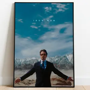Iron Man Movie Poster No Frame , Iron Man Minimalist Movie Print, Movie Wall Art, Printable Wall Art , Movie Print, Gift Idea