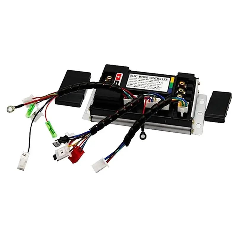 1500W Sine Wave BLDC Motor Controller for Hub Motor Scooters & Tricycles, 48V-72V (72V), Metal+Plastic Construction, 14x9cm Household Appliance Part, 72 Volt