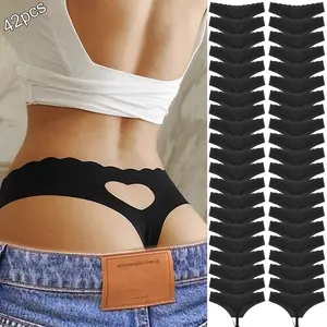 42Pcs Comfy Thongs for Yoga Sports Running Pilates Everyday Wear, Comfotable Seamless for Women, Basic Undies Underwear Panties